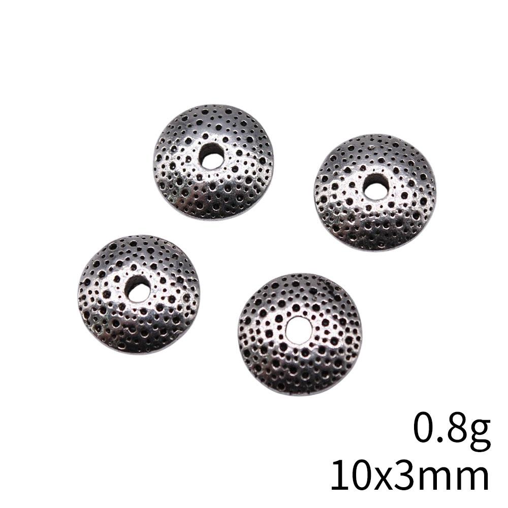 Small Hole Alloy Spacer Beads Multi Pattern Antique Metal Loose Beads For DIY Jewelry Bracelet Making For