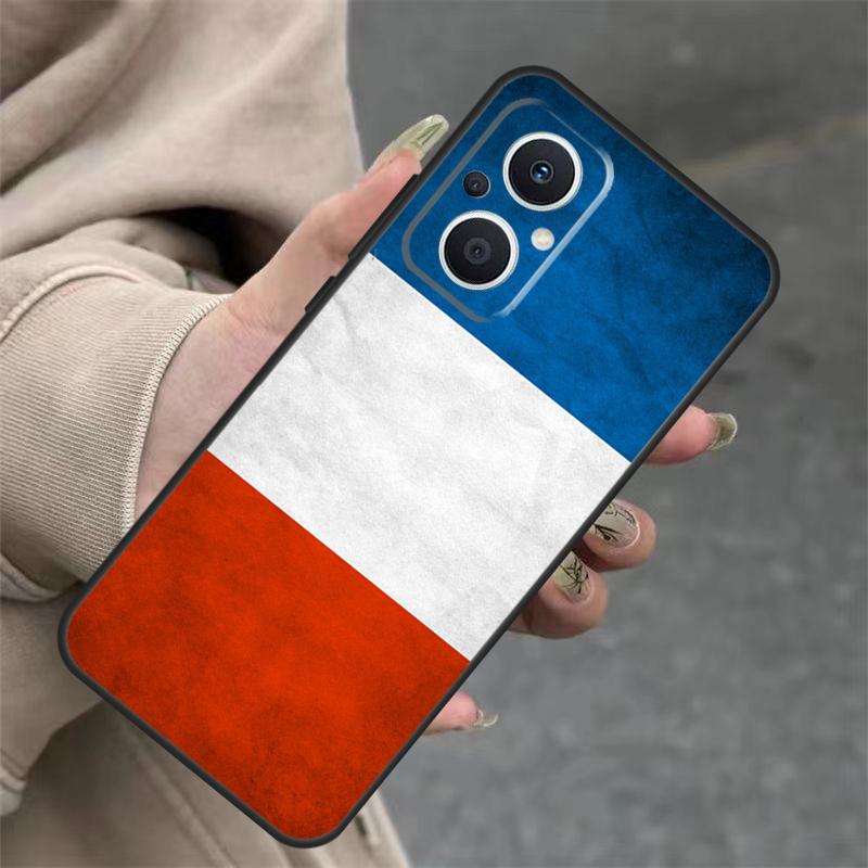 France National Flag Case For OPPO Reno 14 12 11 10 13 Pro 14F 13F 12F 11F 8 7 Lite OPPO Find X9 X8 X6 Pro Cover