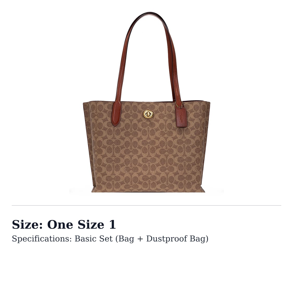 COACH Willow Coated Canvas With Calfskin