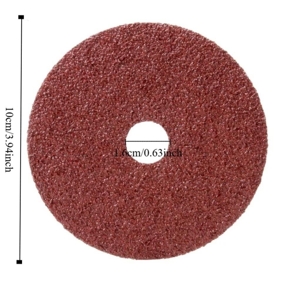 50 Pcs Hard Fiber Sandpaper Abrasive 4Inch Hand Sanding Tool Diameter 100mm Sanding Disc Wood
