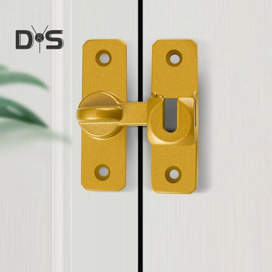 Barn Door Lock Simple Installation Anti-Theft Heavy Duty Bar Gate Latches Safety Slide Door Lock for Bathroom Garden