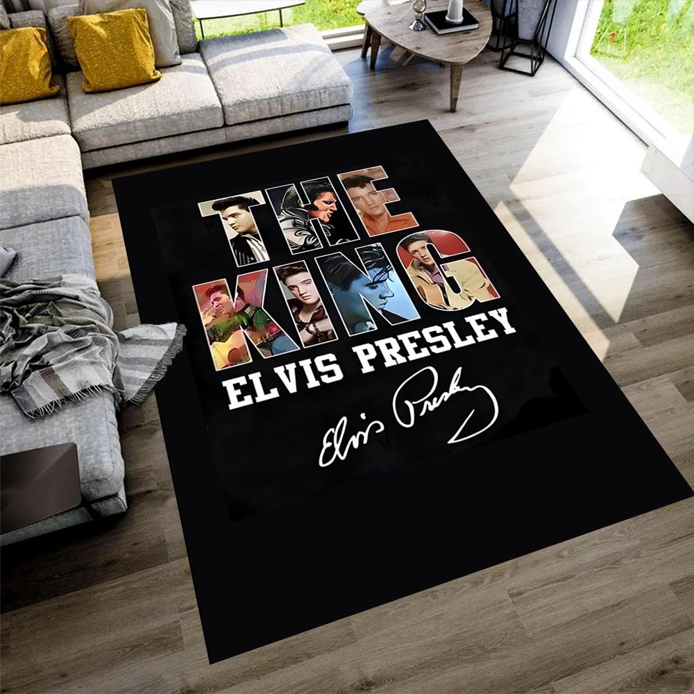 Elvis Presley Floor Mat Suitable for Hallway Balcony Dormitory Study Room Antislip Carpet Anime Office Decor Perfect Gift for Women/Men