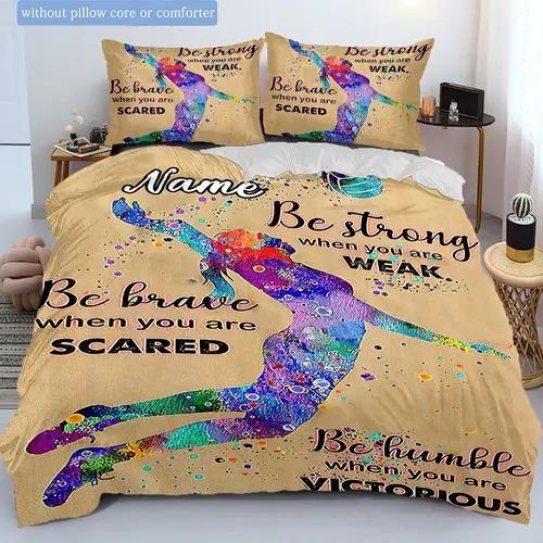 Comforter Volleyball Volleyball Background Theme Suitable For Children Kids And Adults Soft Warm And Breathable