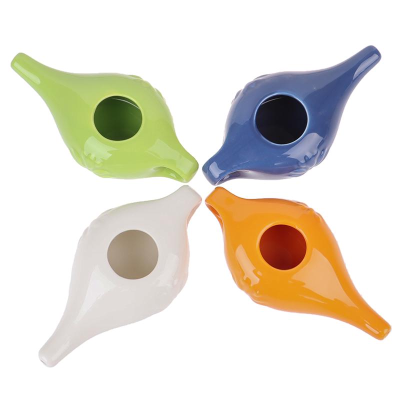 Limpeza de Neti Pot Lavagem Nasal Trocador com Material Cerâmico Irrigador Nasal Oral
