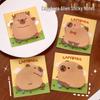Cute Capybara Cartoon Sticky Notes - Special-Shaped Memo Pads for Students