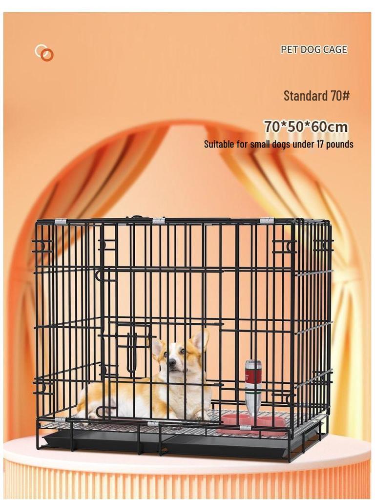 Faltbarer Indoor-Draht-Haustierkäfig für mittelgroße und kleine Hunde