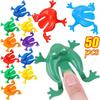 10/50Pcs Colorful Jumping Frog Toys Kids Children Assorted Stress Relief Anxiety Early Educational Insect Games Party Favor Gift