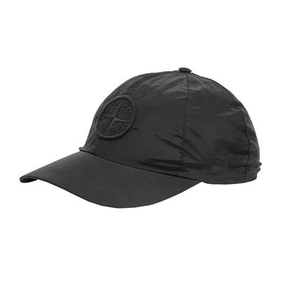 STONE ISLAND 3D vyšívané logo Venkovní nylonová baseballová čepice Unisex klobouky Černá 731599576-V0029
