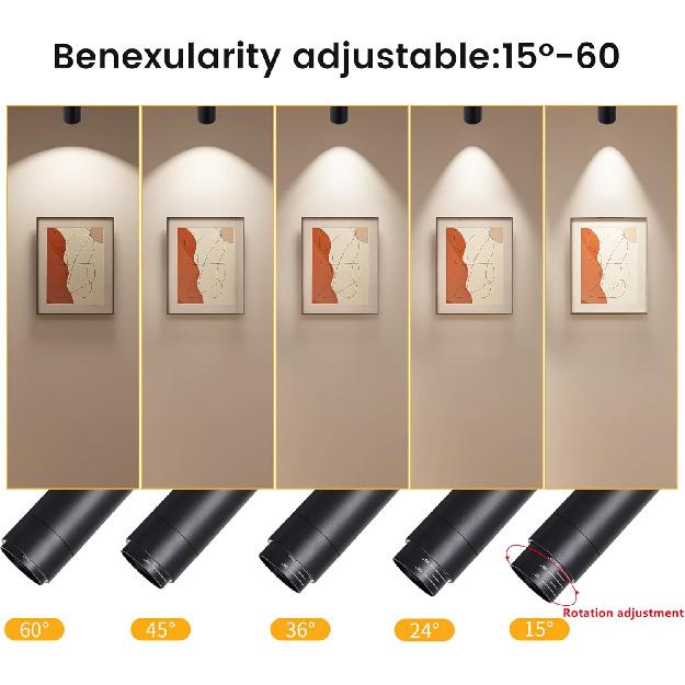 5CCT LED Ceiling Spotlight 12W Dimmable Spotlight Ceiling Light Directional