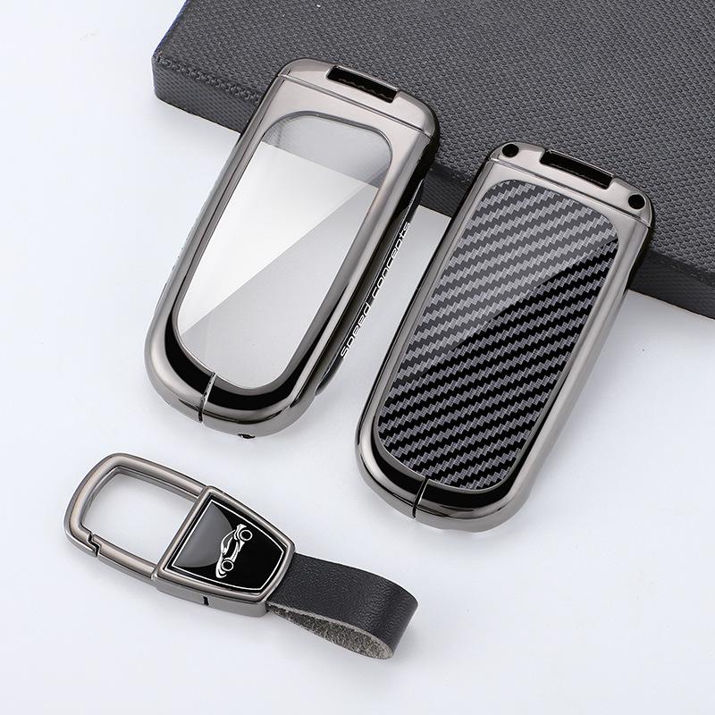 Jeep Key Case for Compass, Cherokee, Renegade, Grand Commander, and Grand Cherokee - Men's Buckle Bag Shell