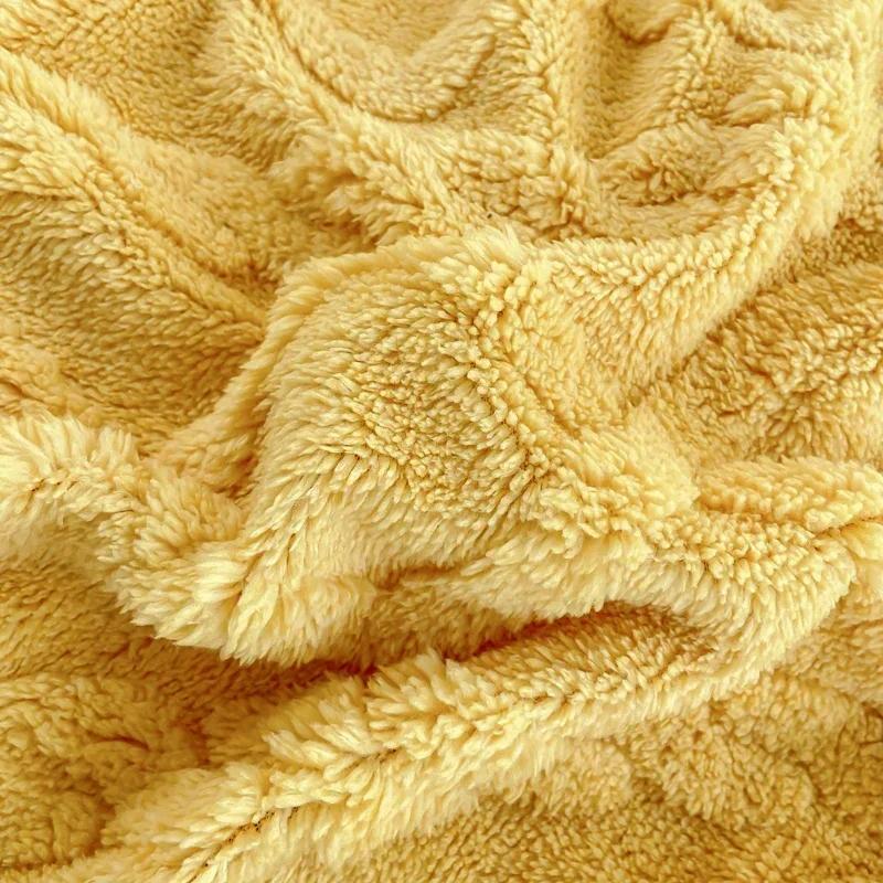 Husă de pilota cu lână de lapte Toamnă/iarnă, îngroșată, caldă, de culoare solidă, lenjerie de pat pentru utilizare dublă