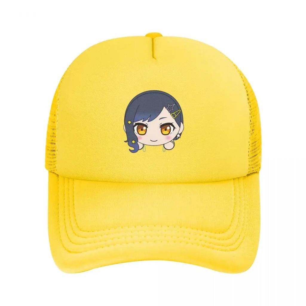 An Shiraishi Chibi Plushie Mesh Baseball Caps Snapback Baseball Hats Breathable Casual Casquette Outdoor For Unisexs And Womens