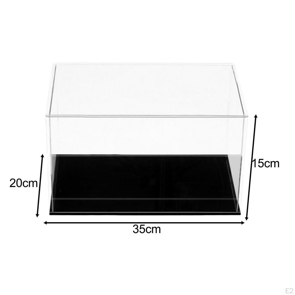 Acrylic Display Case Dustproof Protection Showcase Collectibles Box Clear Organizer for