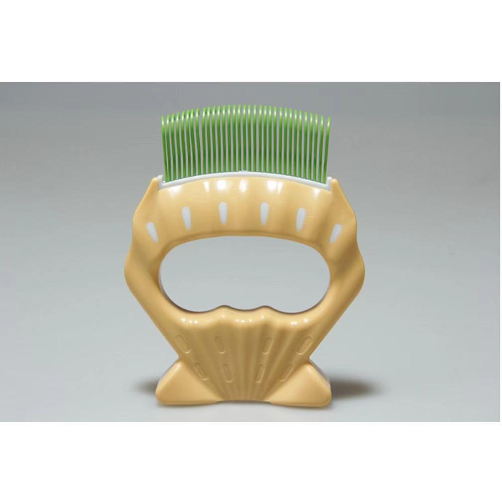 Расческа из ракушки расческа для кошек расческа для удаления шерсти домашних животных кошка собака чистка массажная расческа товары для домашних животных Opp packaging зелёный