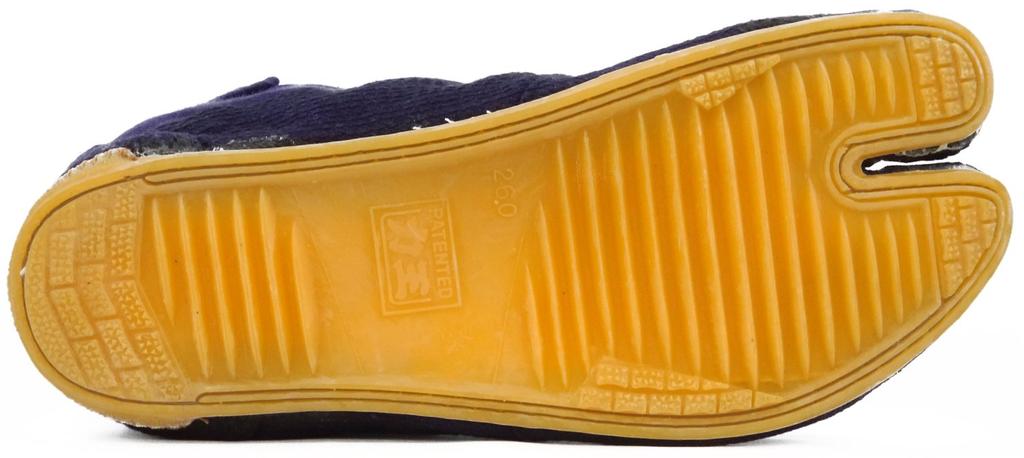 Rikio Sewn Tabi, Taro, 12-Sheet Kohaze, Navy Blue, Thick, 24.5cm, T12W