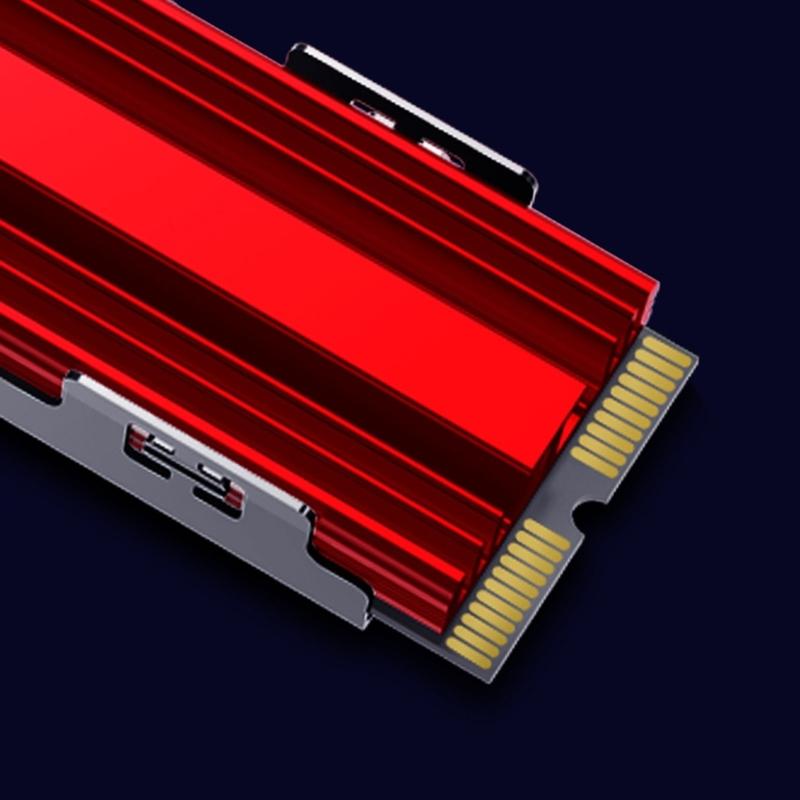 Universal Toolless M.2 NVMe Heatsink With Aluminum Construction and Silents Heat Dissipation