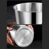 Large Capacity Stainless Steel Food Storage Container Leak Proof Lunch Box with Lid Metal Crisper for Home and Office