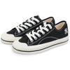 MLB Playball Cookie Shoes Slip Resistant, Abrasion Resistant, Breathable, Lightweight Low Top Canvas Shoes Unisex Black Sneakers 32SHP1111-50L