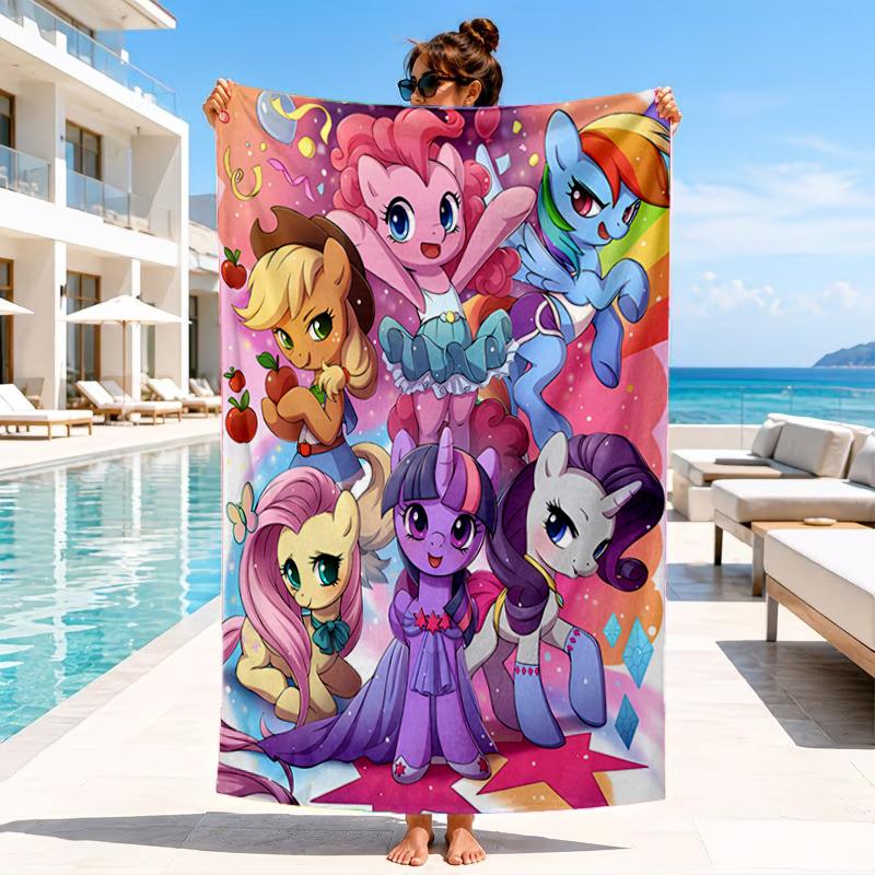 Mythical Fantasy Colorful Unicorn Beach Towel, Microfiber Beach Towel, Perfect For Pool, Beach, Travel, Home Decor Beach Party Fan gifts