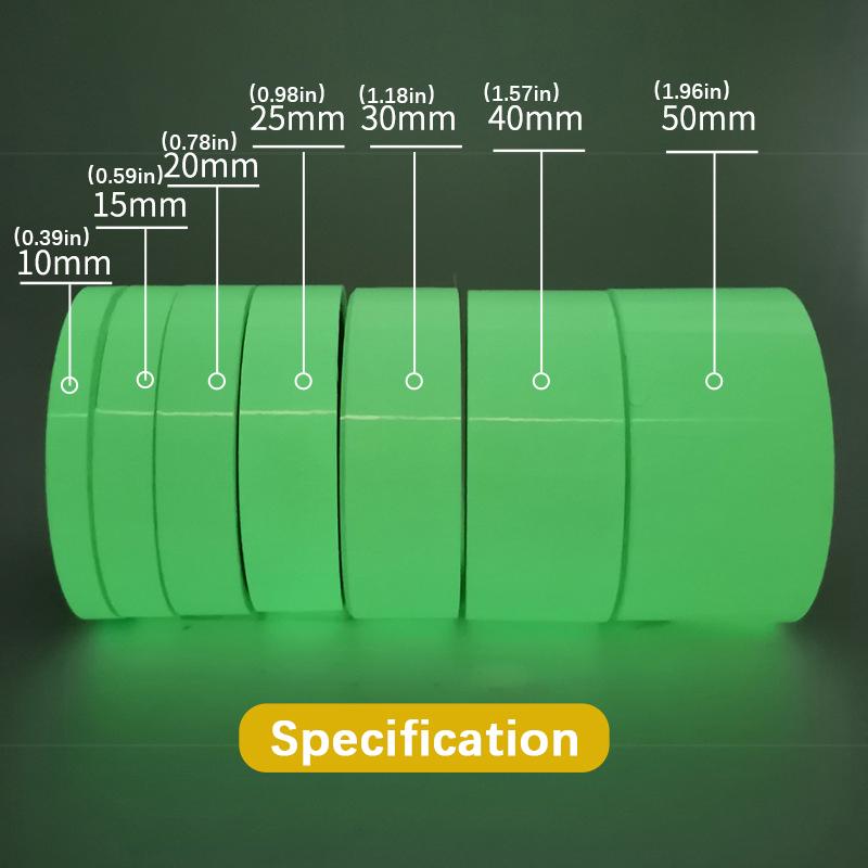 Luminous Tape Luminous Tape Green Warning Ground Light Storage Stair Anti Slip Sticker Reflective Fluorescent Tape