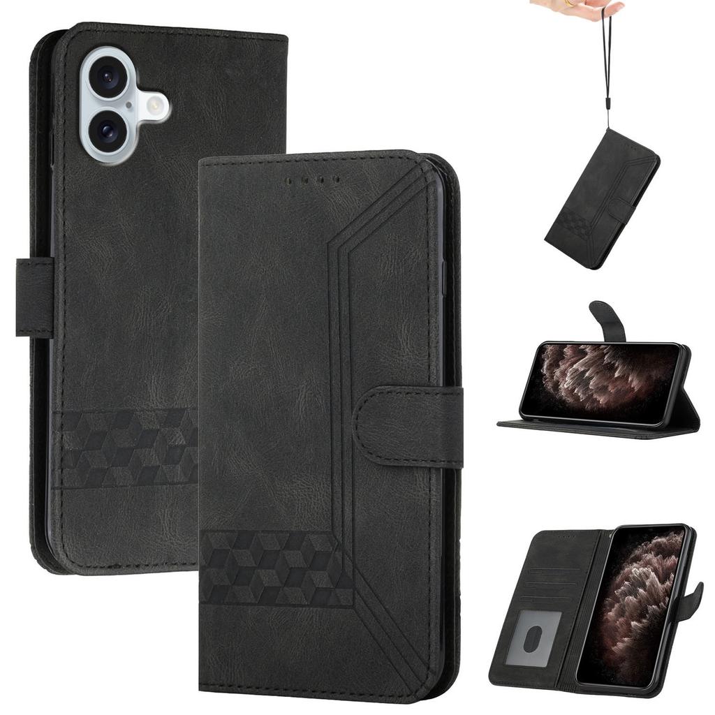 YX0010 Series for iPhone 16 Case PU Leather Wallet Stand Flip Phone Cover