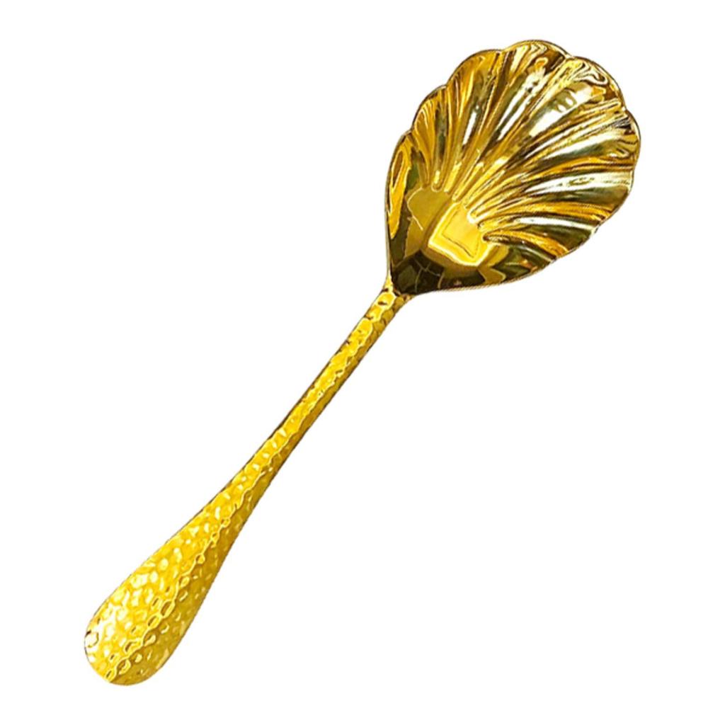 Serving Spoon Shell Shape Public Spoon for Home and Commercial Celebrations