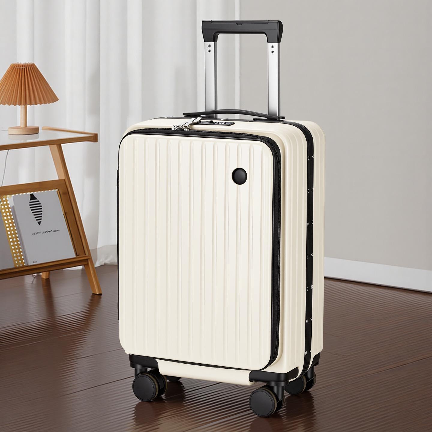 Pink 19-Inch Custom Pattern Zipper Pull-Rod Suitcase with Large Capacity (28) 20-inch