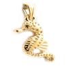 Les Trésors De Lily [L4388] - Gold Plated 'Seahorse' Pendant - 20x10 Mm
