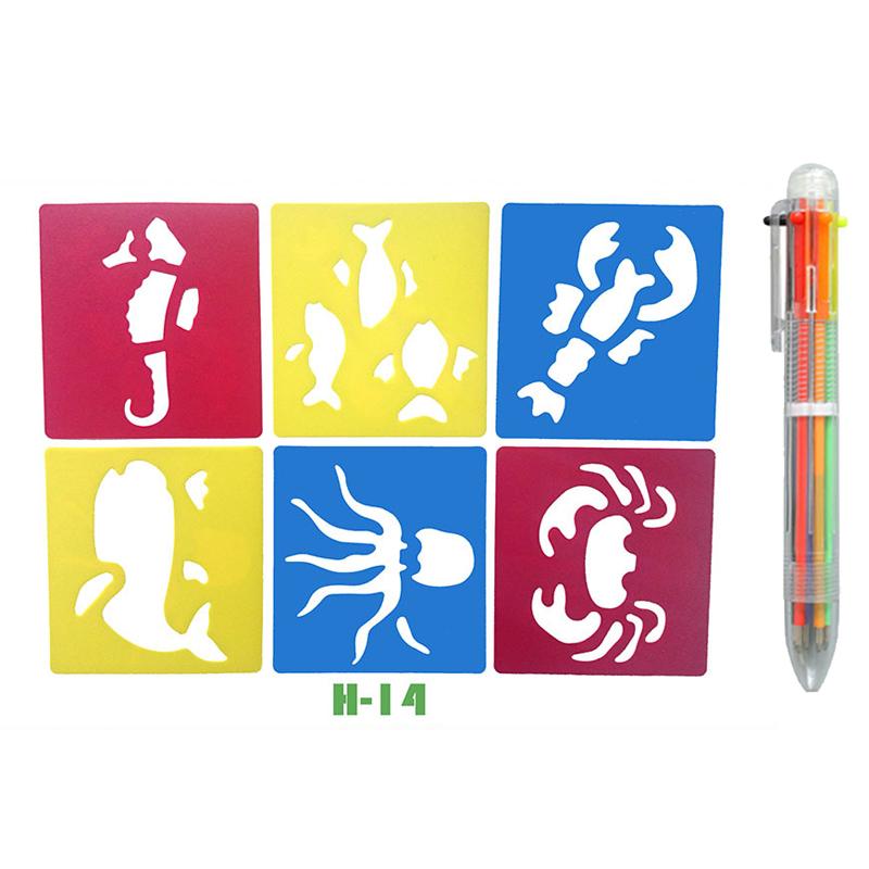 Kids Drawing Stencils Washable Reusable for Cartoon Themed Shape Template For Kid Toddlers Preschool Template Painting TMZ