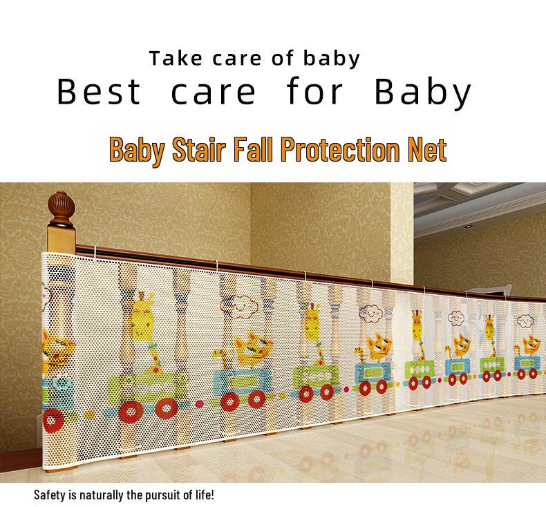 Thickened Safety Rope Net for Balcony & Stairs - Colorful Child Protection Net (2m X 3m)