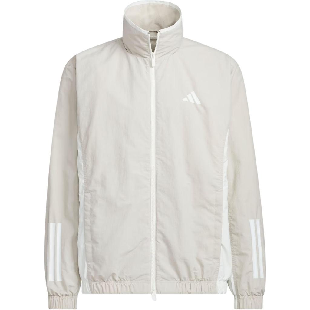 Adidas Woven Logo Color Block Sports Casual Long Sleeve Jacket Men Jackets Miracle-Bauxite-Brown KC3921