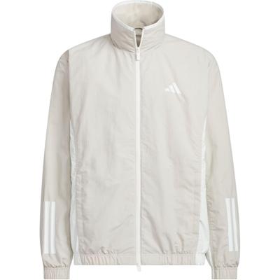 Woven Logo Color Block Sports Casual Long Sleeve Jacket Men Jackets Miracle-Bauxite-Brown KC3921