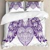 Three-Piece Purple Wing Digital Printing Bedding Home Textile Three-Piece Set