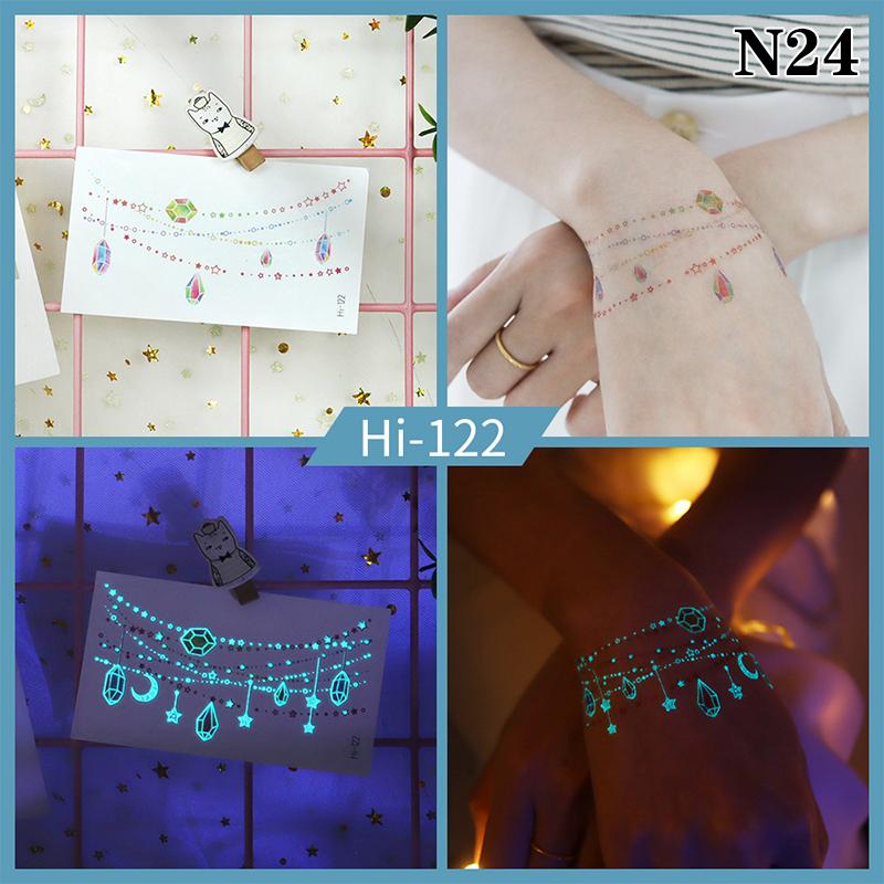 Светящаяся бабочка синяя светящаяся татуировка наклейка кемпинг водонепроницаемая временная татуировка перья одноразовая поддельная татуировка боди-арт