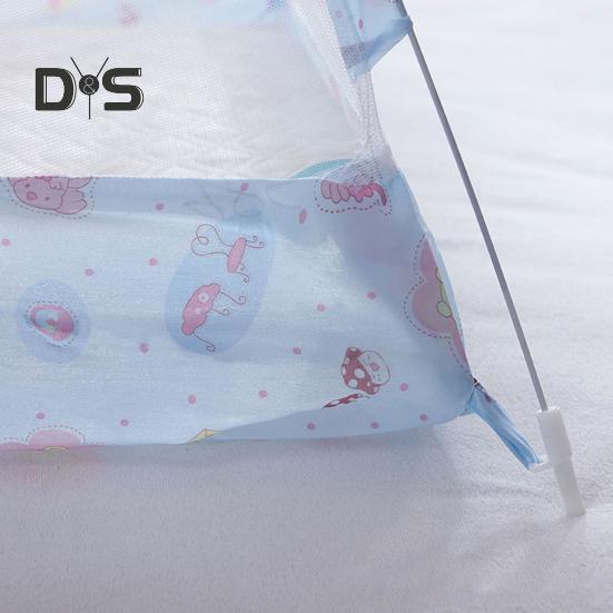 Bed Cover Curtain Full Cover Design Encrypted Yarn Easy To Fold Open Quickly Bottomless Anti-mosquito Polyester Infant Yurt Mosquito Net Bed Accessory