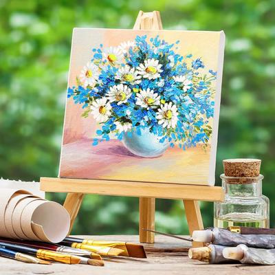 14/23 stuks/set Mini canvasbord met ezelset Buitenschilderen DIY knutselen