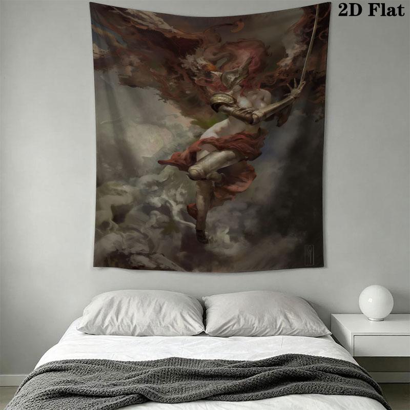 Malenia Sword Wall Hanging Printed Fabric Blanket Decorative Tapestries for Bedroom Living Room Home Decor