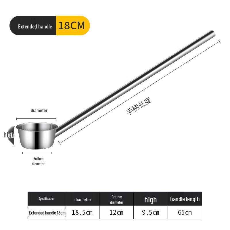 

Ningzhao Long-Handle Stainless Steel Water Scoop