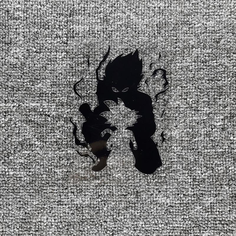 

Автомобильные наклейки Son Goku Saiyan DBZ аниме светоотражающие украшения для лобового стекла, бампера, багажника мотоцикла, ноутбука 14x10.8cm