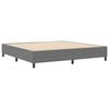Platform Bed Frame Light Grey 200 x 200 cm Corduroy Fabric