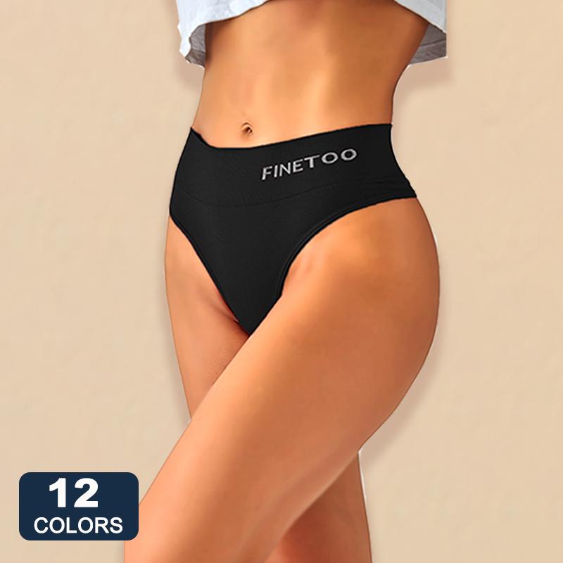 2PCS/Set M-2XL Bodyshaper G-String Panties Women Slim Underwear Female Lingerie Sexy Lady Thongs High Waist Underpants