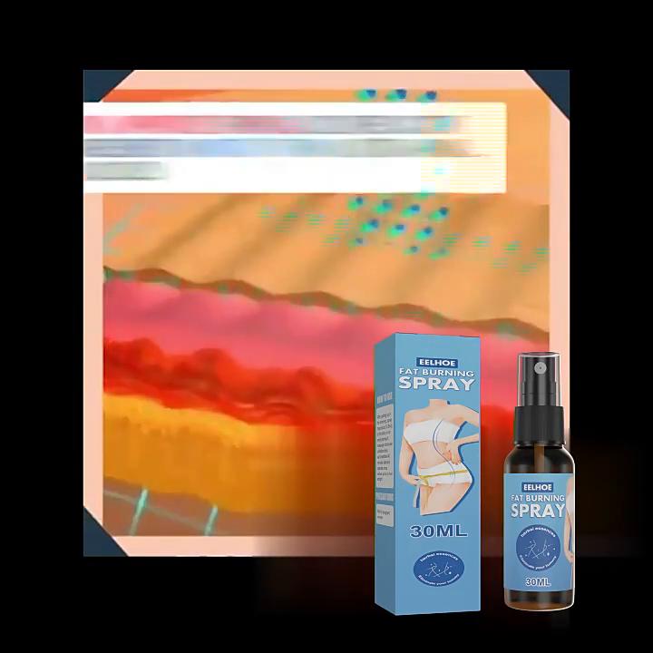 EELHOE Sprej na spalování tuků Odstranění celulitidy Elasticita pokožky Odbourání tukové masáže Improve Skin Burner Sprej na hubnutí 30 ml