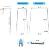 Portable Travel Garment Rack, Stainless Steel Foldable Mini Drying Clothes Rack for Travel, Camping, Hotel Room, Laundry, Dance, Indoor, Outdoor