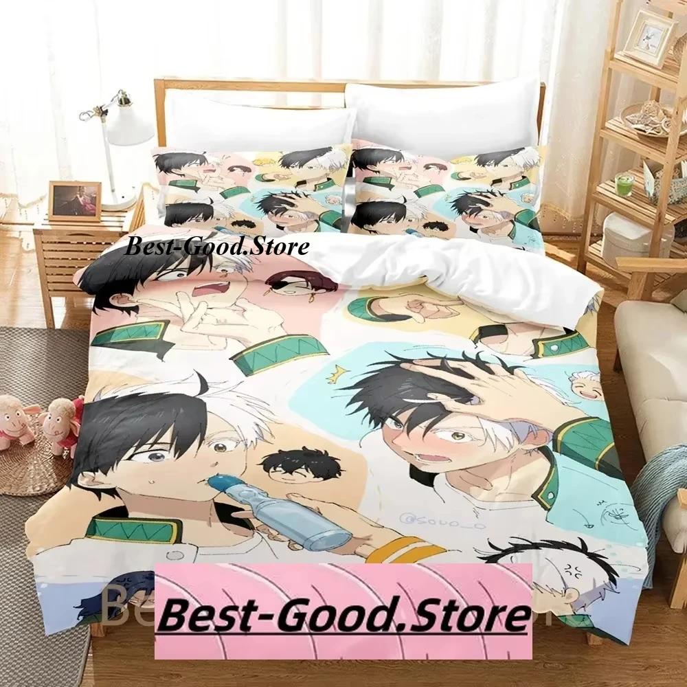 Kawai Hayato Suou Beding Set Single Twin Ful Quen King-Sized Dimensionsd Dimensions Bed Linen Set Adult People Kid Bedrom Duvetcover Sets 3D Anime Bed