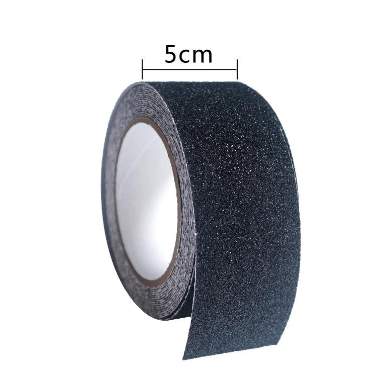 Black & Yellow Extra Adhesive Anti-slip Tape - PVC, Two-color, Frosted, Thickened, Twill Design for Stairs and Steps