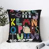 Alphabets English Cartoon Lores Pillowcase Soft Polyester Cushion Cover Villain Letters Throw Pillow Case Cover Seater Zipper