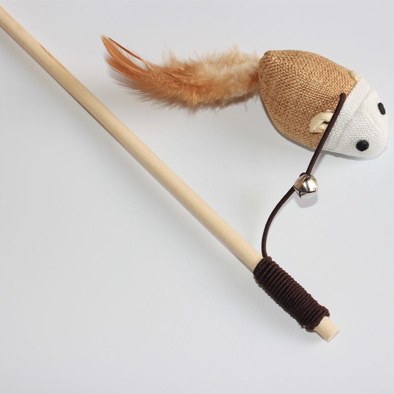 Interactive Cat Teaser Toy: Sounding Mouse & Simulation Fish Exercise Pole