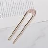 Chinese Punk Ruby Pendant Sword Hairpin Fashion Simple Modern Headdress Back Of The Head Pan Hair Ornament Fashion Retro New