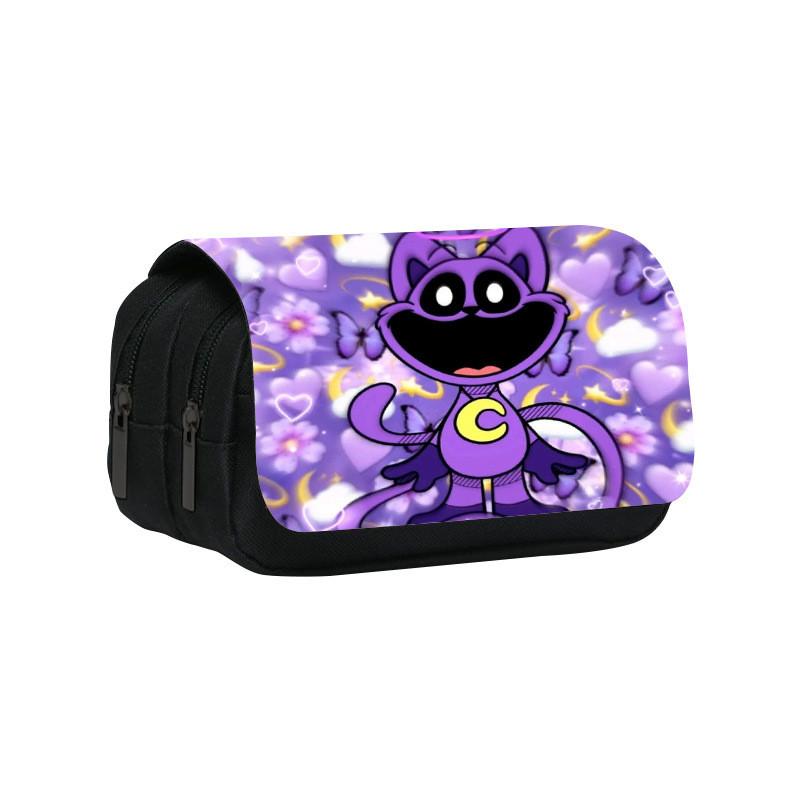 Kids Critters Smiling Pen Bag With Double Layer Design For School And Travel