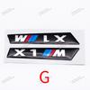 2Pcs Premium Fender Side Badge Emblem for BMW M Power X1 X2 X3 X4 X5 X6 Glossy Black Sticker Logo 6.8cm 8.4cm Car Styling Decor